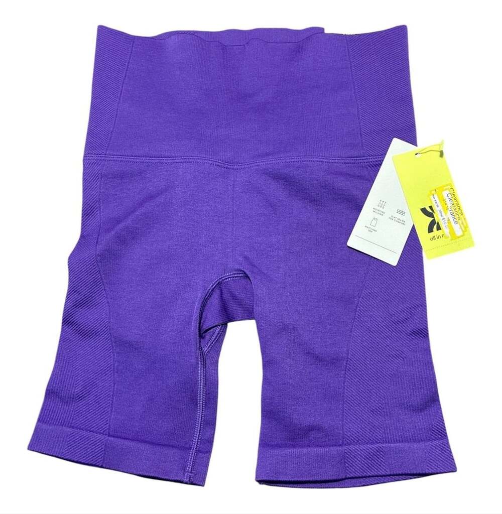 All in Motion Women's High-Rise 6" Seamless Athletic Shorts Purple